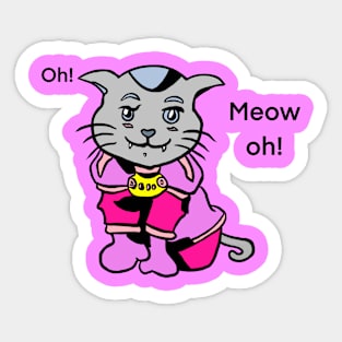 Funny Meowoh Sticker